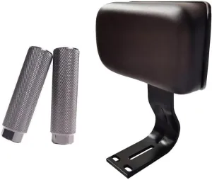 Fucare Libra Electric Bike Rear Passenger Set (Seatback   Footpegs), Wide Safety Rear Seat Cushion Backrest, Anti-Slip Rear Foot Rest Pegs Feet Pedals for Fucare Libra E-Bike