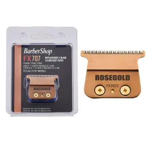 FX707Z Replacement Blades compatible with BaByliss PRO PRO FX787 & FX726 Trimmer,DLC 2.0 Trimmer Blade compatible with BaByliss Replacement Trimmer Blades(1 PC Rose Gold)