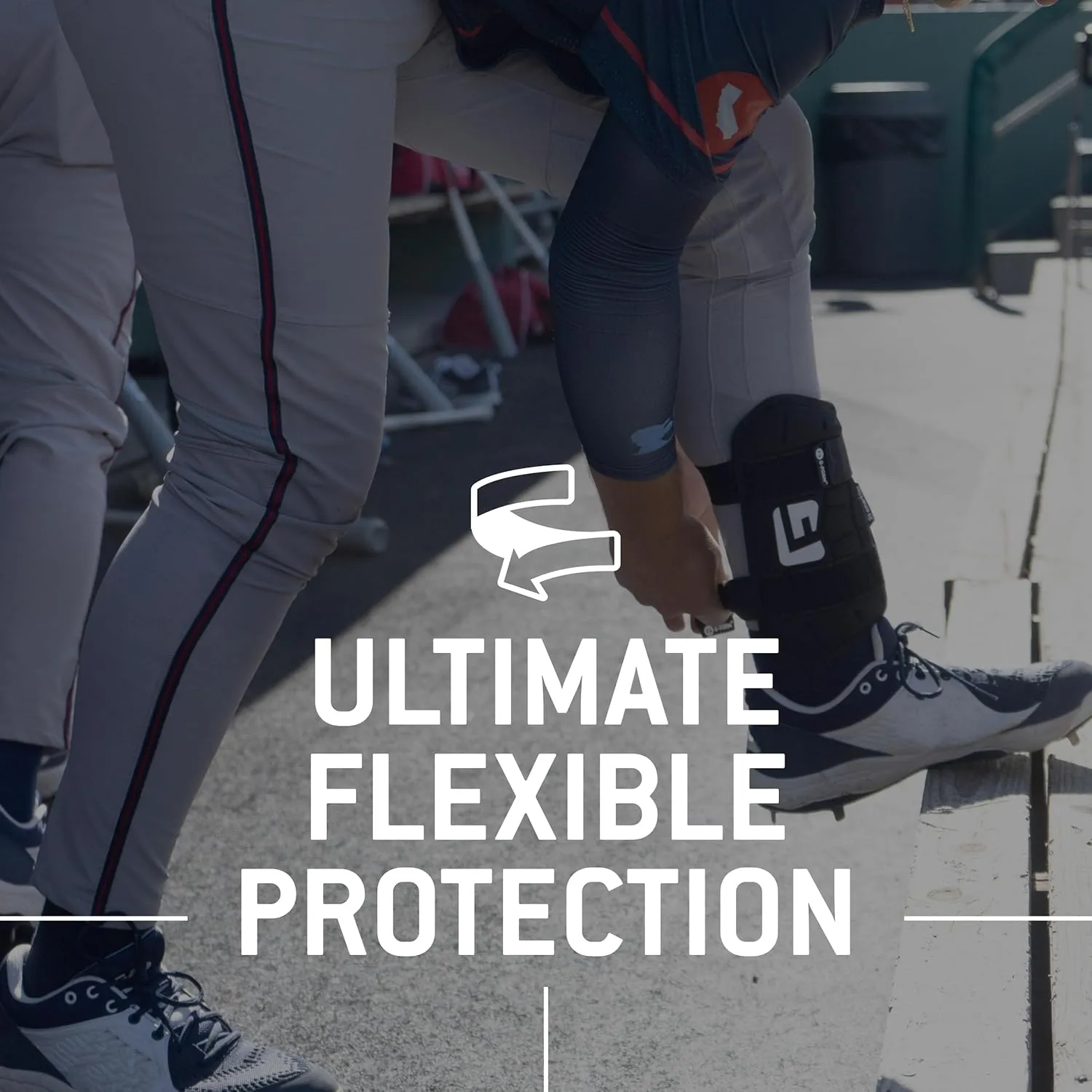 G-Form Elite Speed Baseball Leg Guard - Batter's Leg Guard with Adjustable Straps - Adult (One Size Fits All)