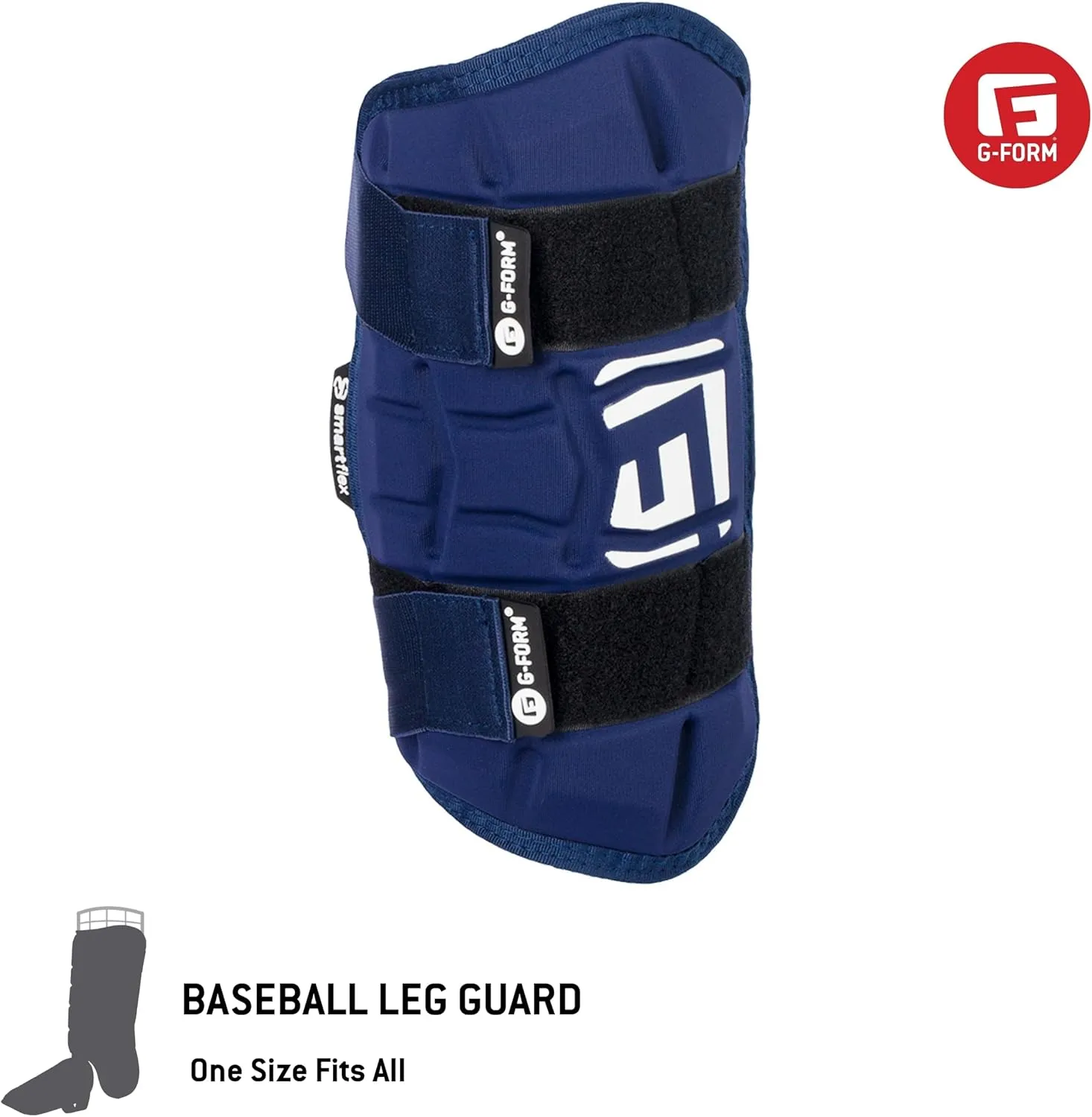 G-Form Elite Speed Baseball Leg Guard - Batter's Leg Guard with Adjustable Straps - Adult (One Size Fits All)