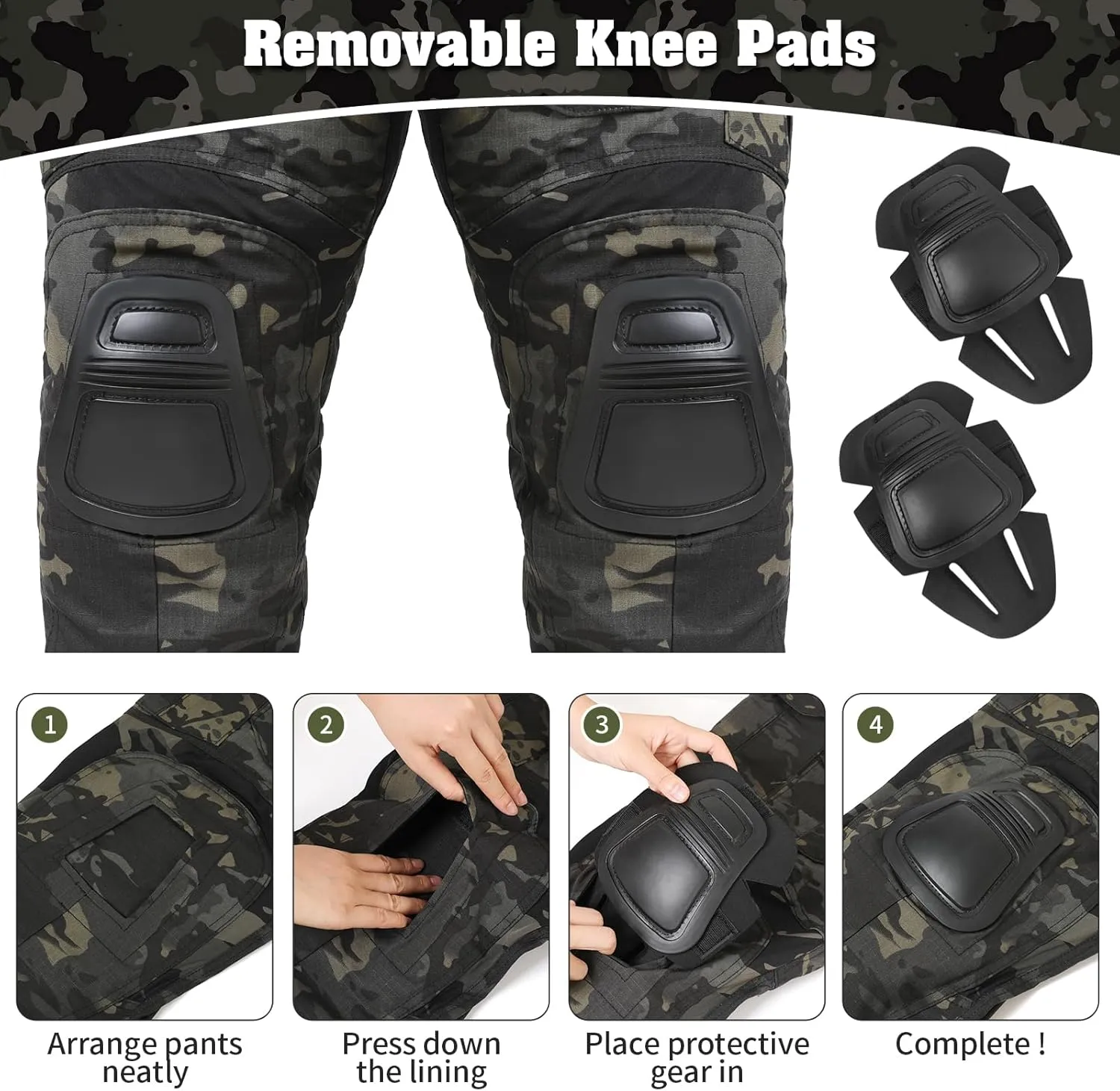 G3 Combat Pant, Men's Military Tactical Camouflage Clothing, Multi-Pocket Rip-Stop Hunting Hiking Paintball