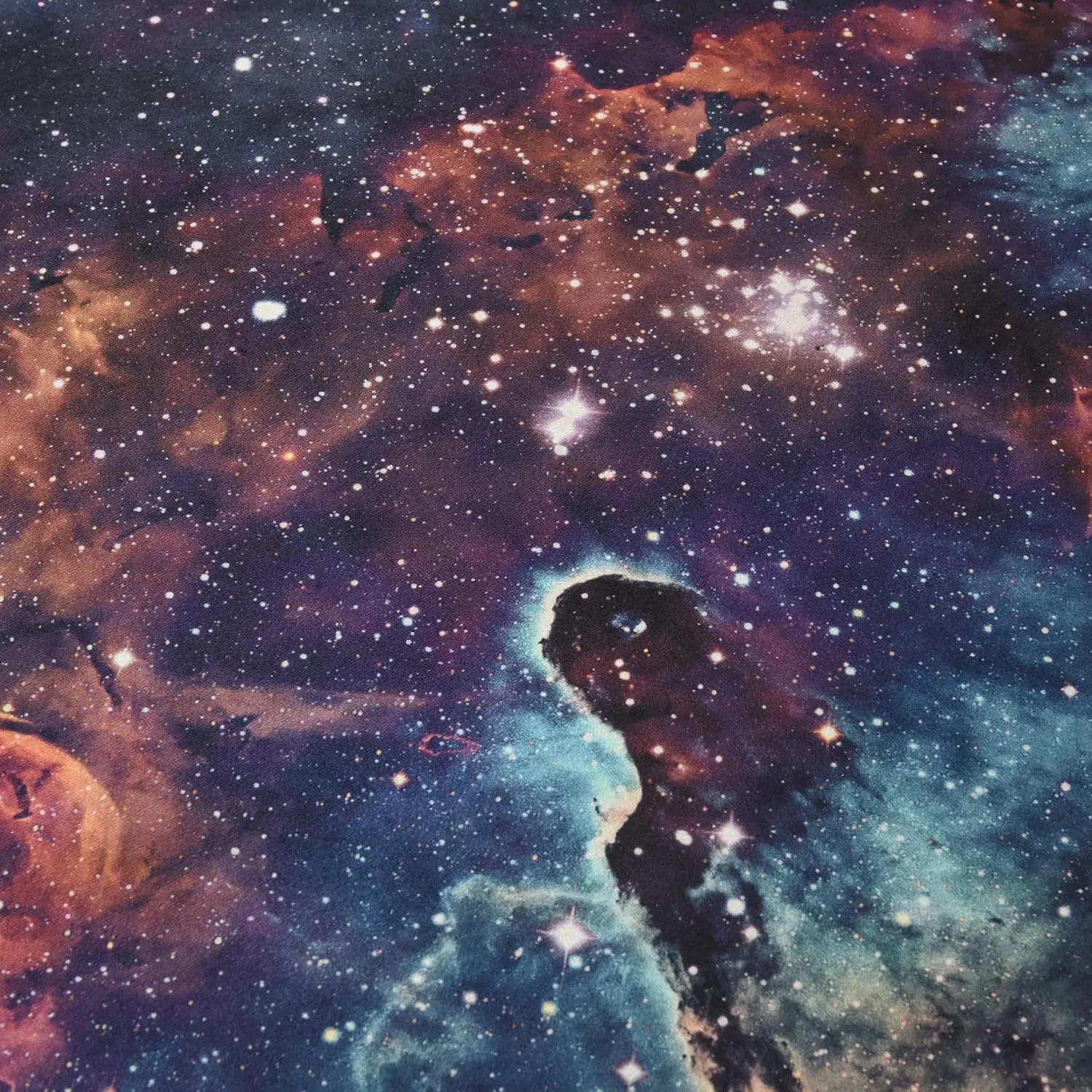 Galaxy Round Rugs, Universe Space Nebula Stars Starry Carpet Large Floor Mat for Living Room, Bedroom (Universe, 4 ft Diameter)