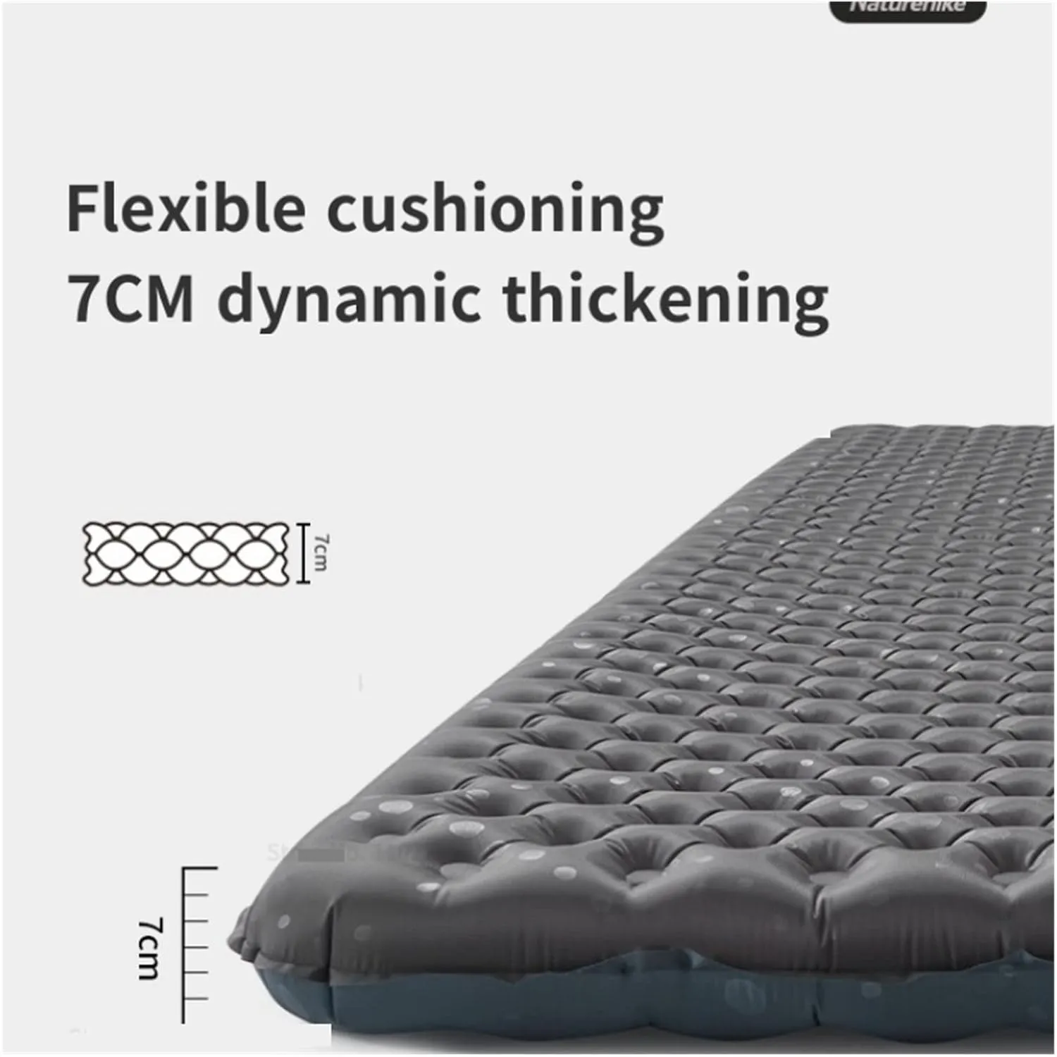 GaRcan Camping Ultralight Inflatable Mat Outdoor Warm Moisture Proof Sleeping Pad Tour Portable Inflatable Sleeping Cushion Beautiful Scenery (Gr Square)