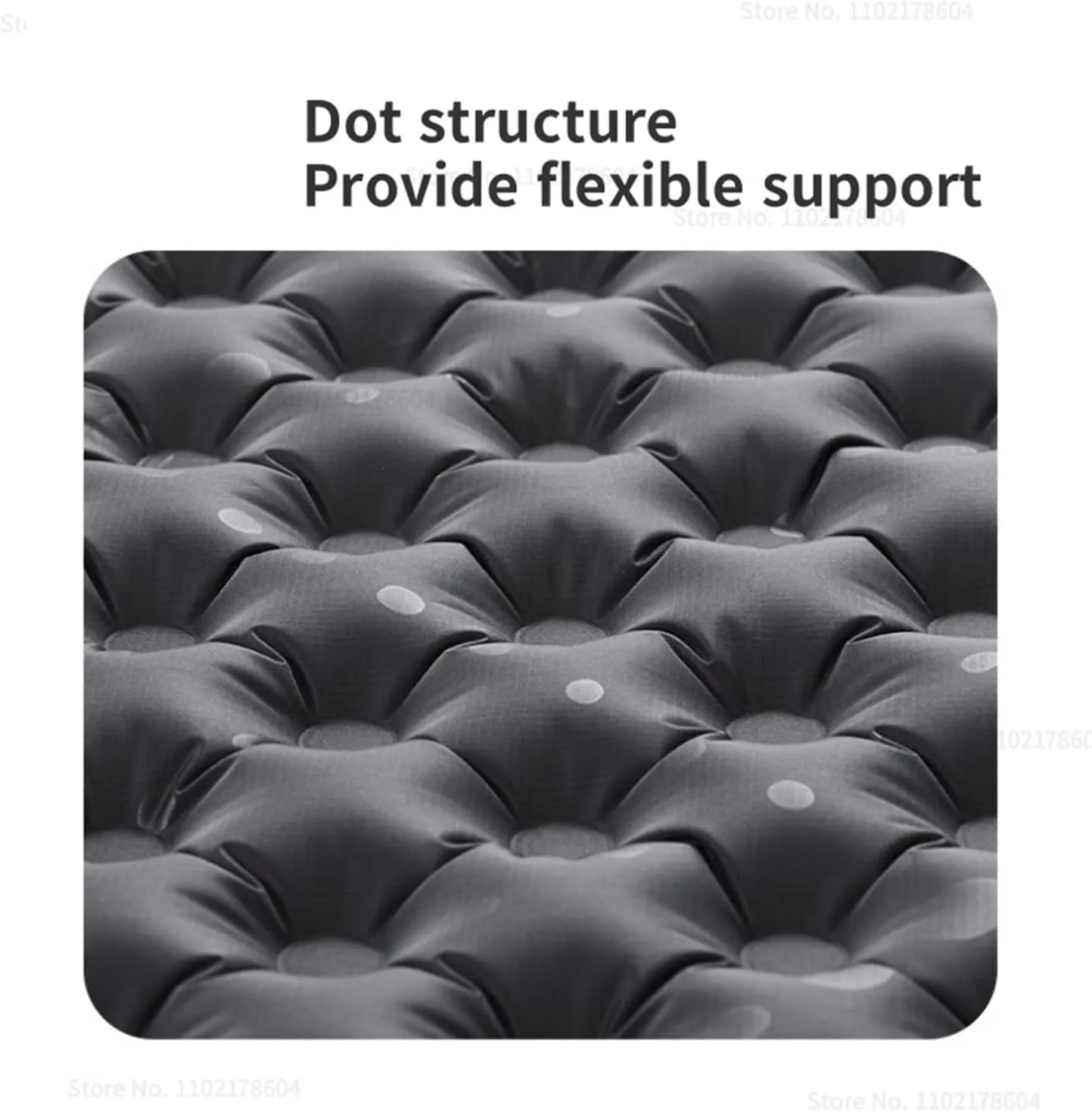 GaRcan Camping Ultralight Inflatable Mat Outdoor Warm Moisture Proof Sleeping Pad Tour Portable Inflatable Sleeping Cushion Beautiful Scenery (Gr Square)