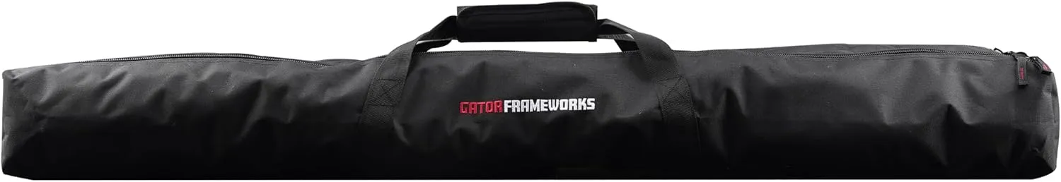 Gator Frameworks Standard Speaker Stand Set, Includes (2) Speaker Stands and Nylon Carry Bag, (GFW-SPK-2000SET)