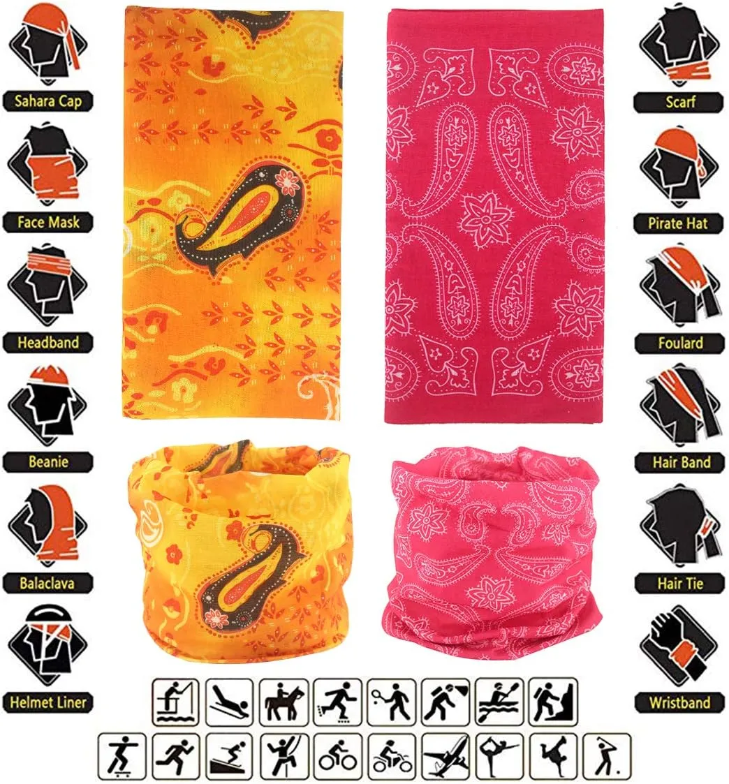 Gator Masks Ourdoor Face Mask Seamless Neck Gaiter Tube Bandanas Buffs Multi Headwear Magic Headband Sweatband