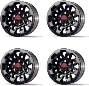 Genuine Toyota Tacoma TRD Pro 16-In. Alloy Wheel - Gloss Black w/Center Cap (Fits: 2005 & Newer Tacoma / 2007-2014 FJ Cruiser / 1999 & Newer 4Runner) (4)