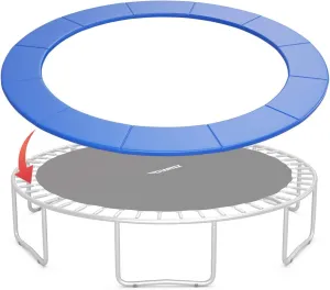 Giantex Trampoline Pad, 8ft 10ft 12ft 14ft 15ft 16ft Trampoline Replacement Safety Pad, No Holes for Pole, Waterproof Trampoline Accessories Spring Cover