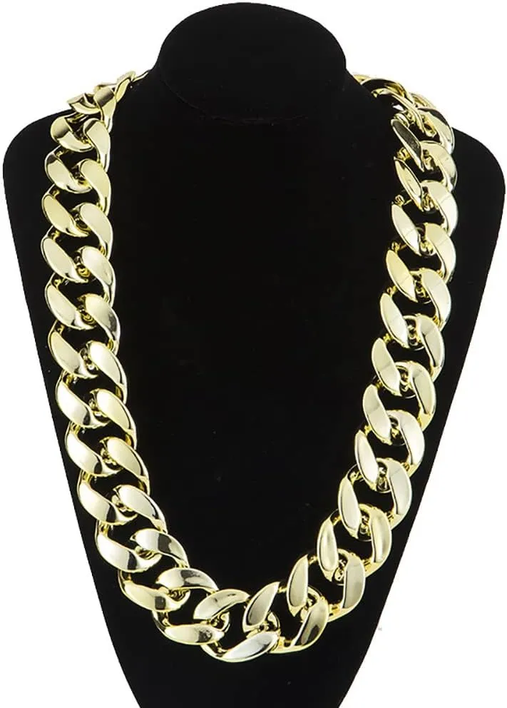 Gionforsy Hip Hop Costume Kit 80s 90s Rapper Accessories Bucket Hat Sunglasses Gold Chain Bracelet Ring