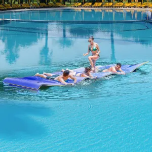 GLACER Floating Water Mat, Floating Water Pad, Tear-Resistant XPE Foam, Large Float Pad, Large Swim Mat, Roll-up Pool Float Mat for Relaxing and Recreation, for Beach, Lake, Pool