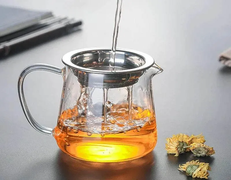 Glass Tea Pot Set - Heat-Resistant Puer Infuser