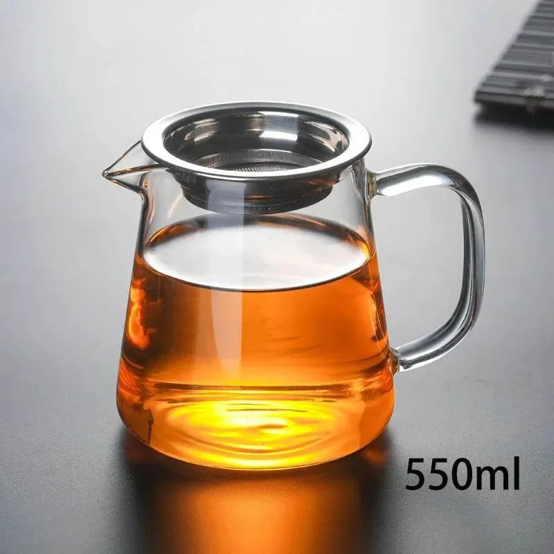 Glass Tea Pot Set - Heat-Resistant Puer Infuser