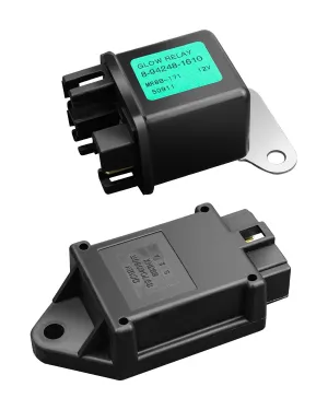 Glow Plug Relay & Controller Kit Fit for Kubota D902 D905 L3710, Replace 16415-65600 16415-65660 16415-65662