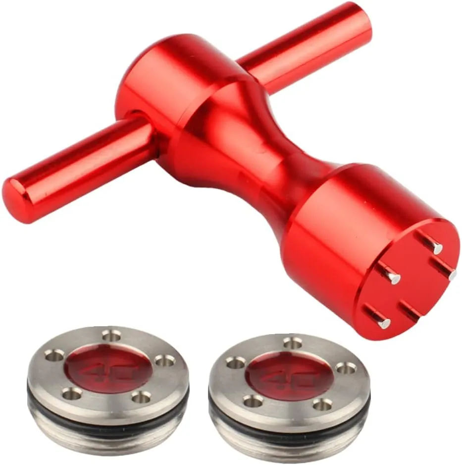 Golf Putter Weights 2pcs 5g/10g/15g/20g/25g/30g/35g/40g/45g with Red Wrench Kit Replace for Scotty Cameron Putters
