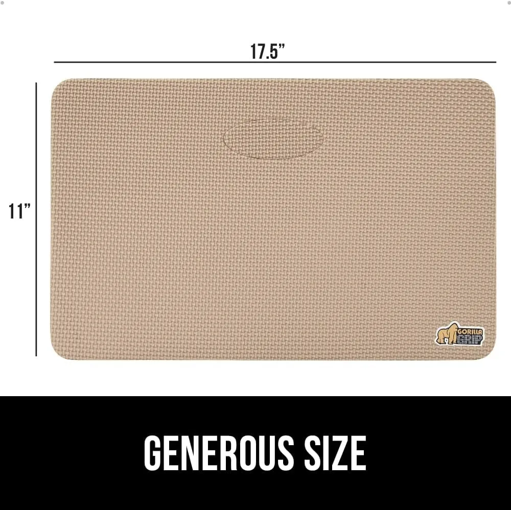 GORILLA GRIP Extra Thick Patent Pending Garden Kneeling Pad, Supportive Soft Foam Knee Cushioning for Gardening, Water Resistant Construction, Bathing Baby, Workout Supplies, Lightweight
