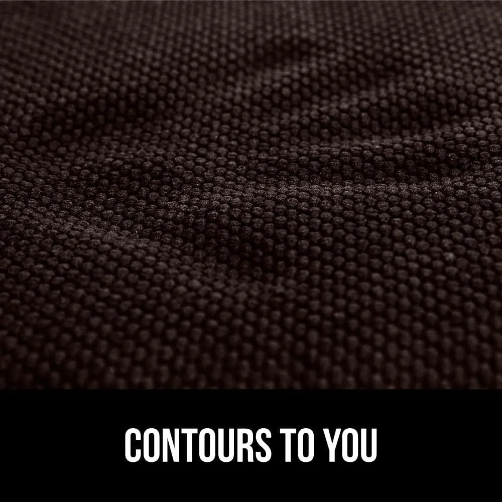 GORILLA GRIP Slip Resistant Chair Cushions, No Ties Required, Memory Foam Pads for Dining Room, Kitchen Table, Office, Rocking Chairs, Plush Seat Cover Cushion Pad, Home Decor, Set of 2 16x16, Brown