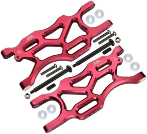 GPM 1/7 Mojave 6S BLX Upgrade Parts Aluminum Rear Lower Arms - 2Pc Set Red
