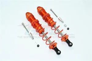 GPM for Arrma 1:8 KRATON / Outcast / Talion / KRATON V5 / Notorious V5 / 1:7 FIRETEAM Upgrade Parts Aluminum Rear Adjustable Dampers 135mm - 1Pr Set Orange