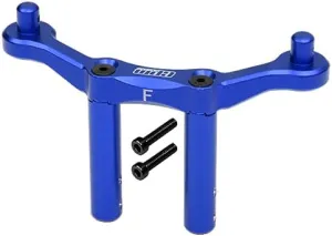 GPM for Arrma Granite 4x4 / Big Rock Crew Cab 4x4 Upgrade Parts Aluminum Front Body Mount & Post - 1Pc Set Blue