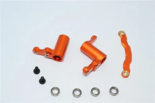 GPM for HPI Sport 3 Flux Upgrade Parts Aluminum Steering Assembly - 1 Set Orange
