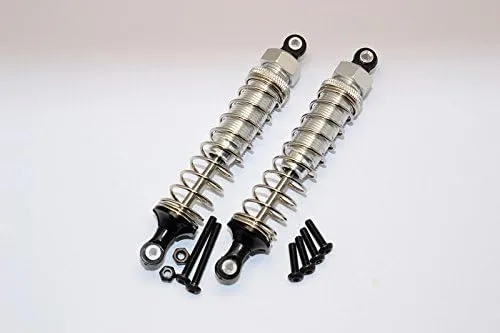 GPM For Tamiya TT02B Upgrade Parts Aluminum Rear Adjustable Spring Damper (95mm) - 1Pr Set Silver