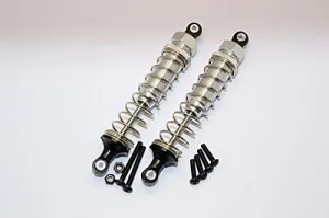 GPM For Tamiya TT02B Upgrade Parts Aluminum Rear Adjustable Spring Damper (95mm) - 1Pr Set Silver