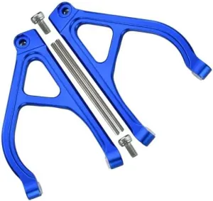 GPM for Traxxas 1/16 Mini E-Revo, Mini Summit Upgrade Parts Aluminum Rear Upper Arm - 1Pr Set Blue
