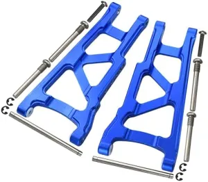 GPM For Traxxas Slash 4X4 / Stampede 4X4 / Rustler 4X4 / Hoss 4X4 Upgrade Parts Aluminum Front Or Rear Lower Arm - 1Pr Set Blue