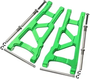 GPM for Traxxas Slash 4X4 / Stampede 4X4 / Rustler 4X4 / Hoss 4X4 Upgrade Parts Aluminum Front Or Rear Lower Arm - 1Pr Set Green
