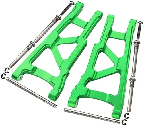 GPM for Traxxas Slash 4X4 / Stampede 4X4 / Rustler 4X4 / Hoss 4X4 Upgrade Parts Aluminum Front Or Rear Lower Arm - 1Pr Set Green