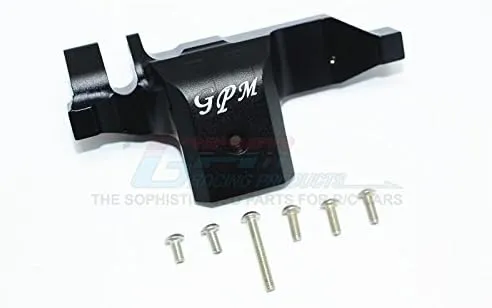 GPM For Traxxas TRX-4 Trail Defender Crawler Upgrade Parts Aluminum Transmission Lower Spur Gear Case Cover - 1Pc Set Black