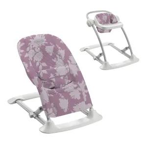 Graco Jumpstart 4-in-1 Adjustable Infant Activity Bouncer & Jumper, Versatile Baby Swing, Floor Seat, and Kids Chair with Snack Tray, Lilac Mod