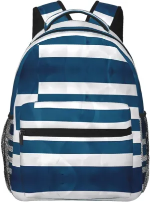 greek flag Backpack, suitable for light travel, daily multi-purpose bag, suitable for commuting, cycling, work
