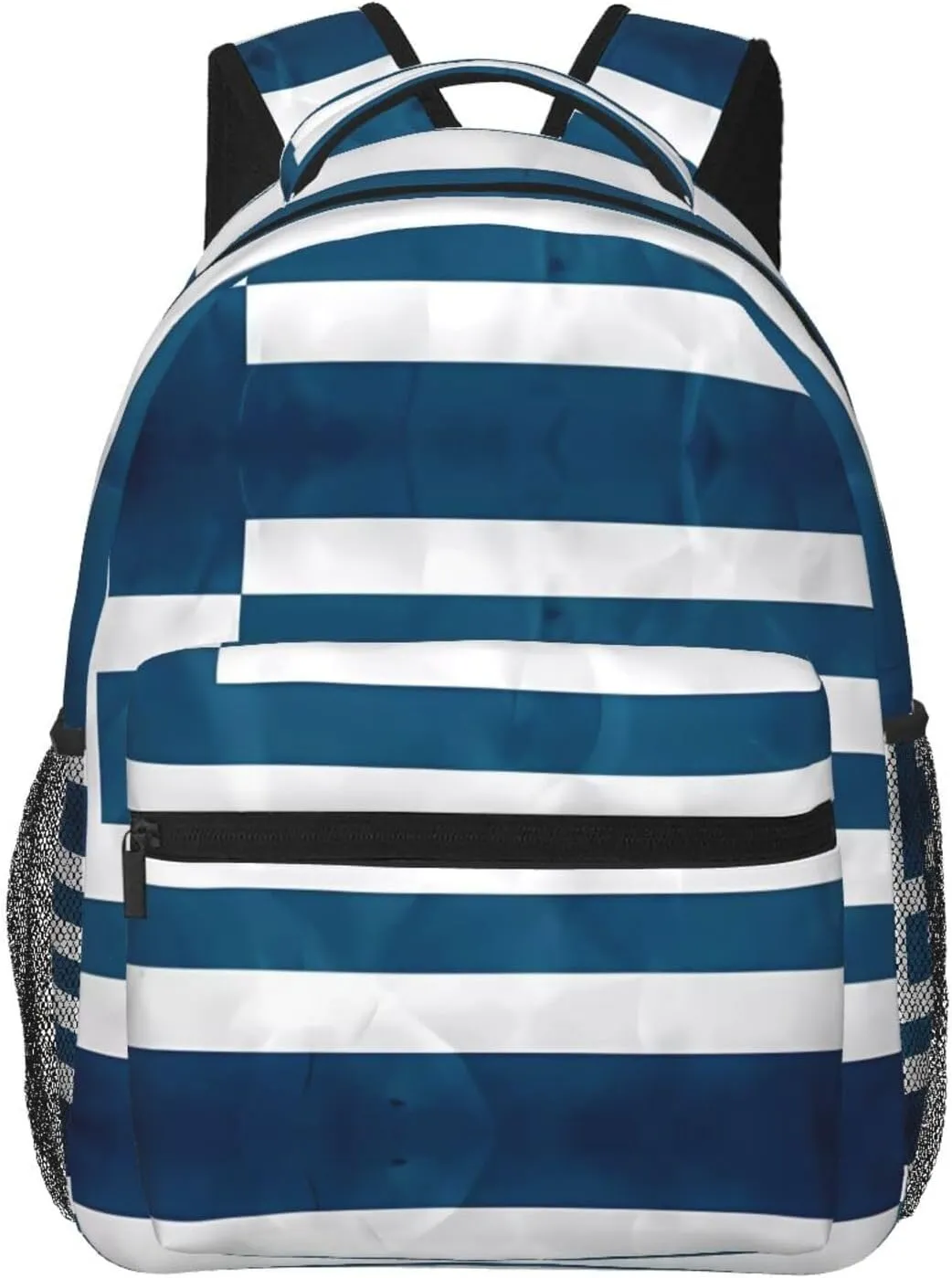 greek flag Backpack, suitable for light travel, daily multi-purpose bag, suitable for commuting, cycling, work