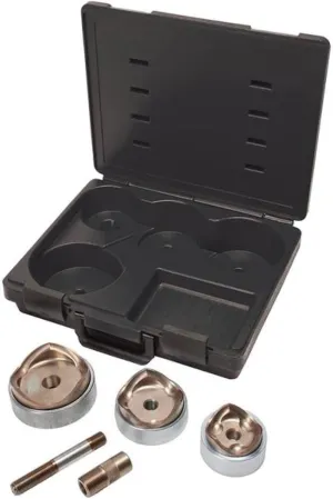 Greenlee 7308 Knockout Kit Punches and Dies for 2-1/2 Inch, 3 Inch, 3-1/2-Inch, and 4-Inch Conduit, Draw Stud, Sleeve and Case