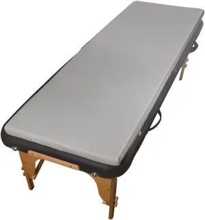 Grey 73x24x2 inch Memory Foam Massage Table Topper with Removable Cover-Elastic Bands Non-Slip-Lash Bed Cushion for Beauty and Massage