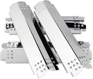 Grill Heat Plates Replacement Parts for Nexgrill 720-0830H, Stainless Steel Heat Tents, Burner Cover, Flame Tamer, Heat Shield for Home Depot Nexgrill 4 Burner 720-0830H, 14.6 Inch