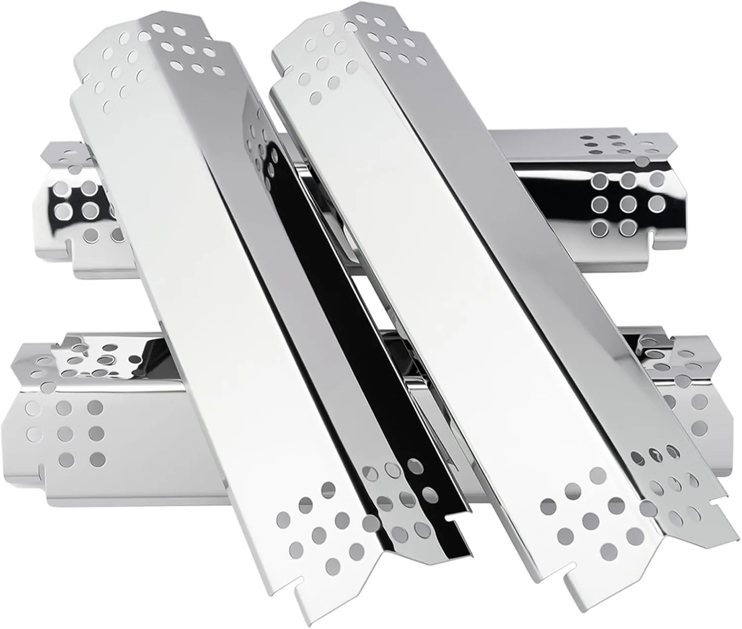 Grill Heat Plates Replacement Parts for Nexgrill 720-0830H, Stainless Steel Heat Tents, Burner Cover, Flame Tamer, Heat Shield for Home Depot Nexgrill 4 Burner 720-0830H, 14.6 Inch