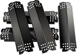 Grill Heat Plates Replacement Parts for Nexgrill 720-0888N, Porcelain Steel Heat Tents, Burner Cover, Flame Tamer, Heat Shield for Home Depot Nexgrill 5 Burner 720-0888, 14.6 Inch