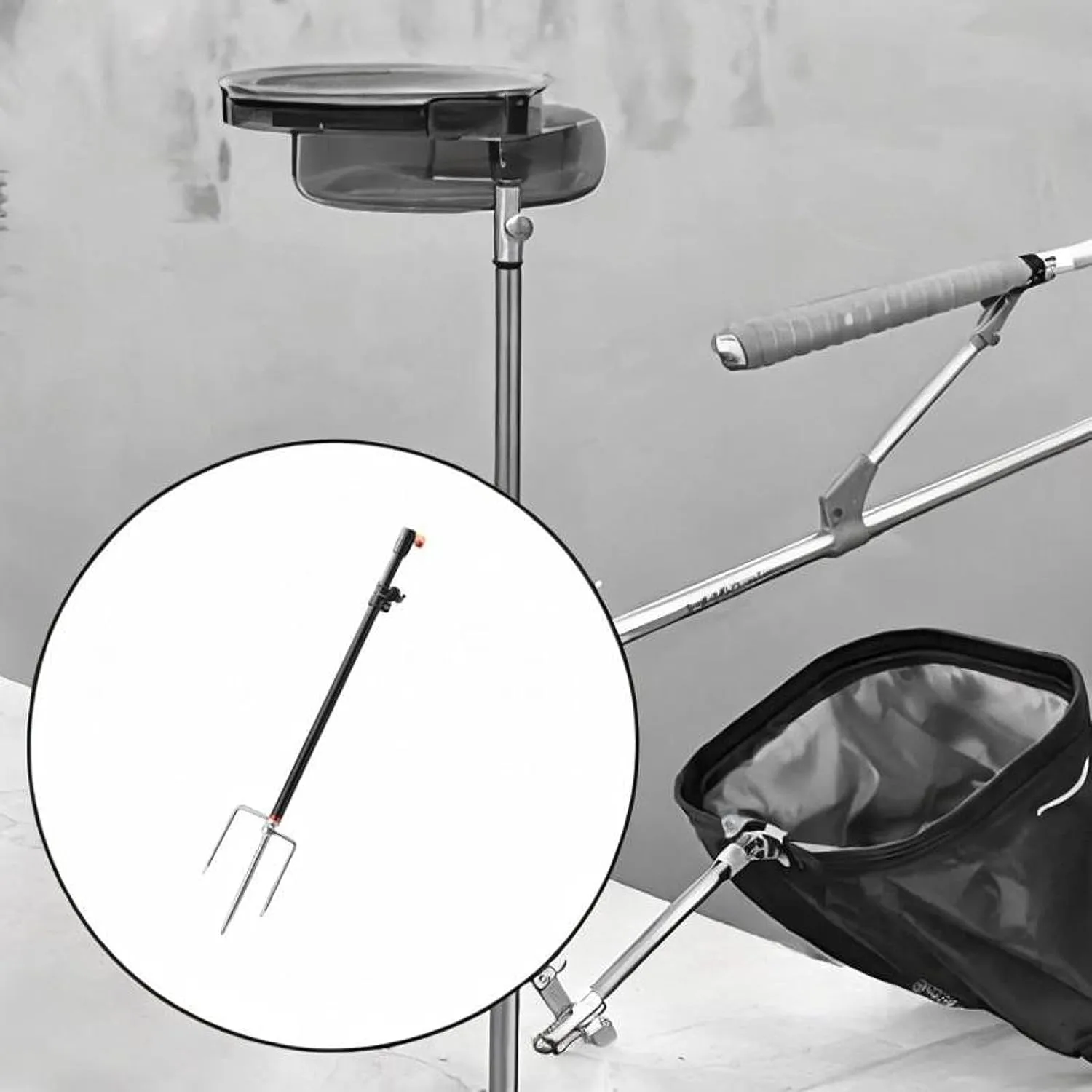 Ground Fishing Rod Holder Suppot Stand Stable Rack Multifunction for Outdoor Backpacking Picnic Camping Hiking