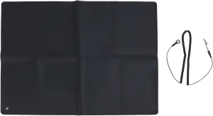 Grounding Mat for Bed, 26.8 x 35.4inch Anti Slip PU Leather Grounding Pad for Sleep Improvement, Earth Grounding Mat, Grounding Sleep Mat, Grounding Yoga Mat, Improve Energy