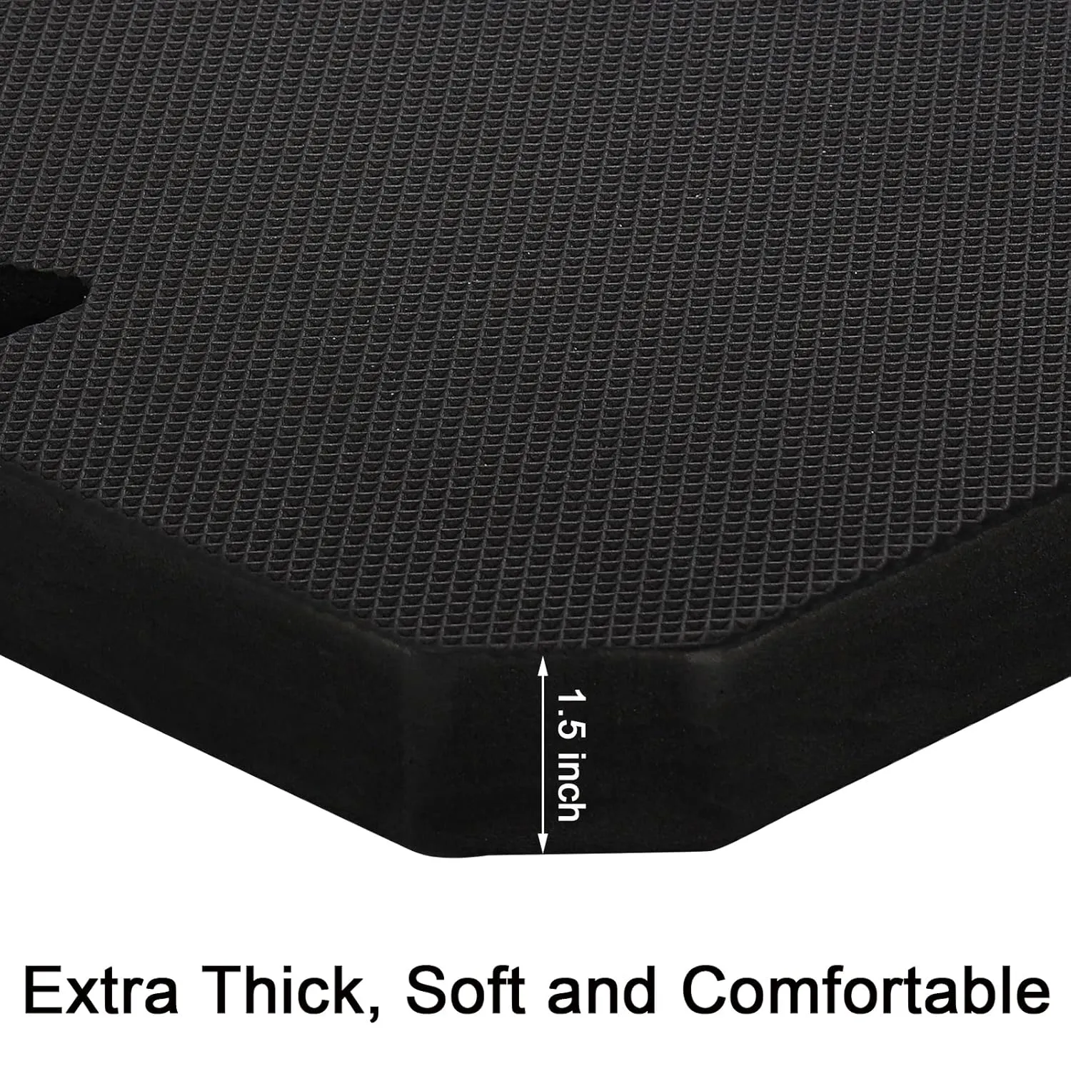 Hacaroa 3 Pack Extra Thick Kneeling Pad, EVA Foam Garden Kneeler Comfortable Knee Pad Cushion for Work, Gardening, Baby Bath, Exercise, Yoga, Water Resistant, Black