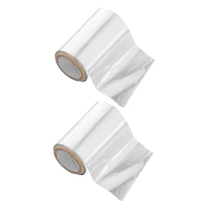 Hair Wraps Hair Dye Paper 2 Rolls of Aluminum Foil Perming Kit Heat Resistant for Salon Home