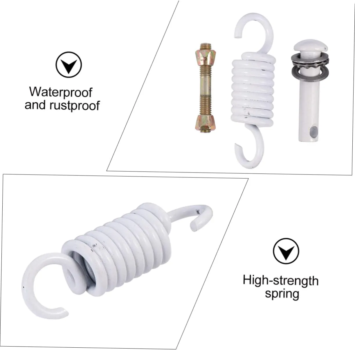 Hammock Bracket Swing Hangers Kit 1 Set Spring Accessories Hook Screw Bolt for Swing Chair Hammock Frame