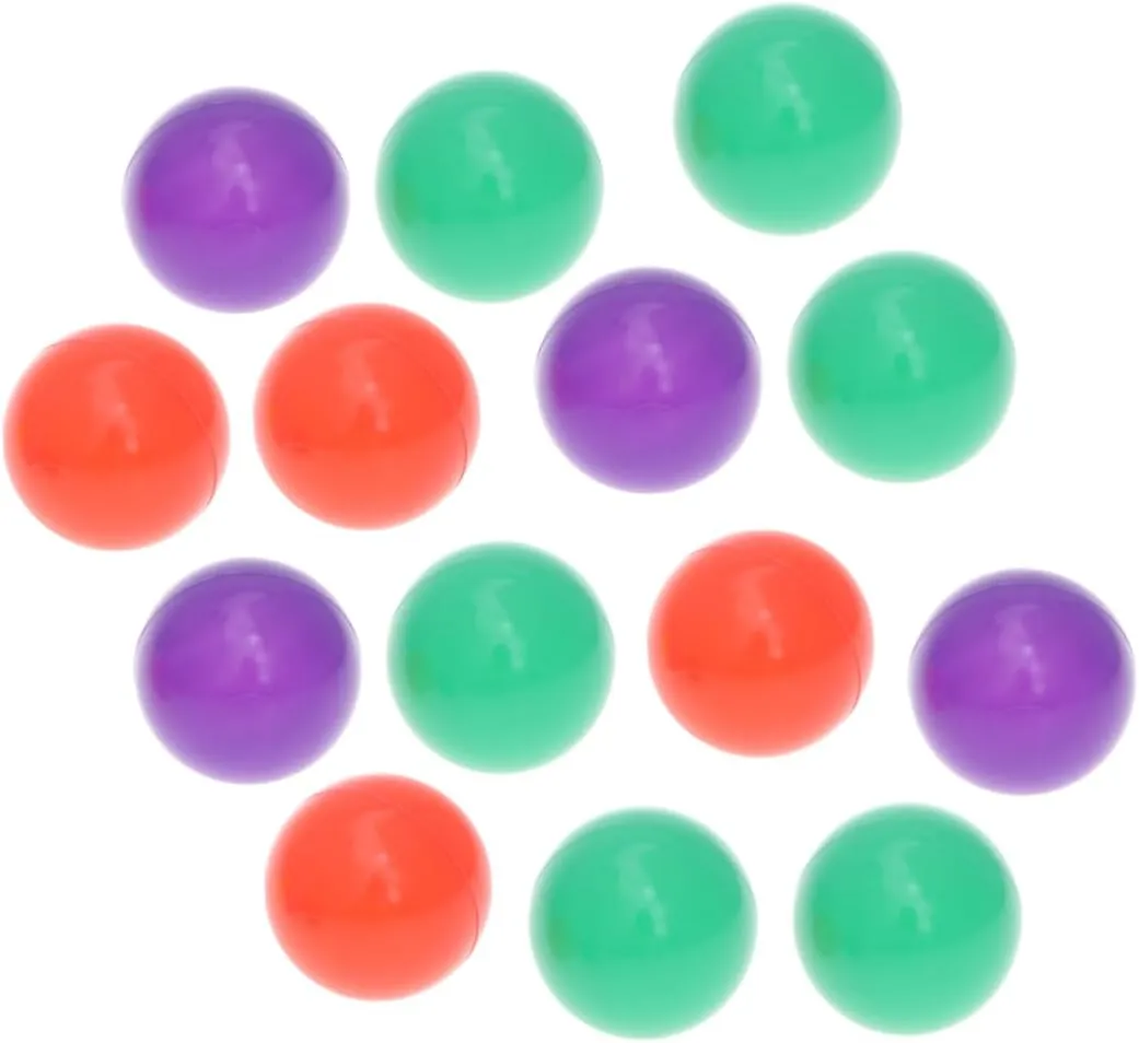 HANABASS 200PCS Crush Ocean Balls for Macaron Mixed Color Bath and Pit Safe Educational Play Balls Playhouses and Pools