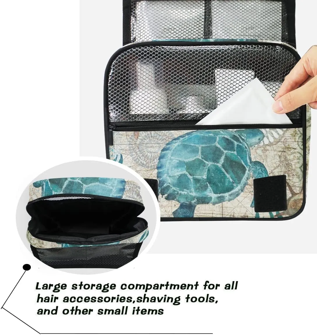 Hanging Travel Toiletry Bag Kit Makeup Case Cosmetics Organizer for Men Women