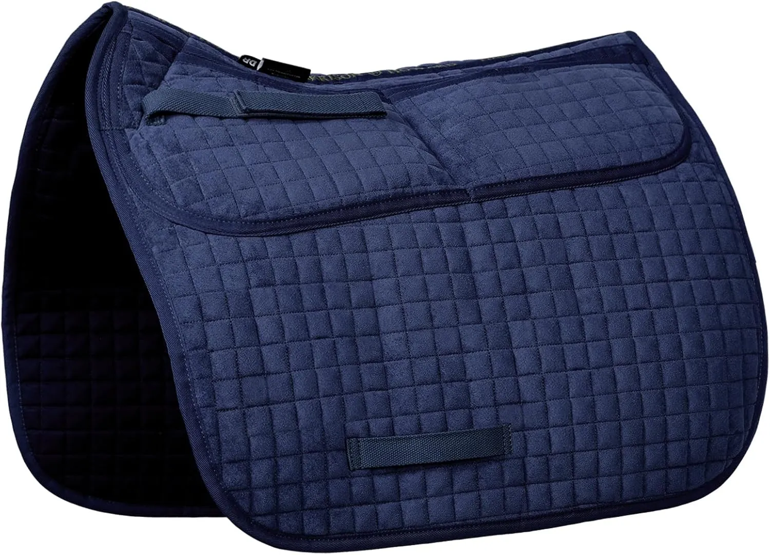 Harrison Howard Diamond Quilted Dressage Saddle Pad Adjustable with 4 Pockets and Foam Inserts with Differentiated Thickness Horse Riding Pad with Added Cushioning and Comfort