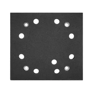 HASMX 1-Pack 1/4" Sheet 8 Hole Stick Square Sanding Backing Plate Replacement Sander Pad for Porter Cable Models 340 342 380 D26411