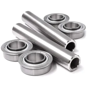 HD Switch -2 Kits- Stainless Steel OEM Upgrade Front Wheel Bearing & Spanner Rebuild for 11x4-5 Wheels 00278500 05400726 Ariens Gravely Ikon-X & Ikon-XD 42" 52" - ZT42XL ZT48XL ZT54XL Bushing