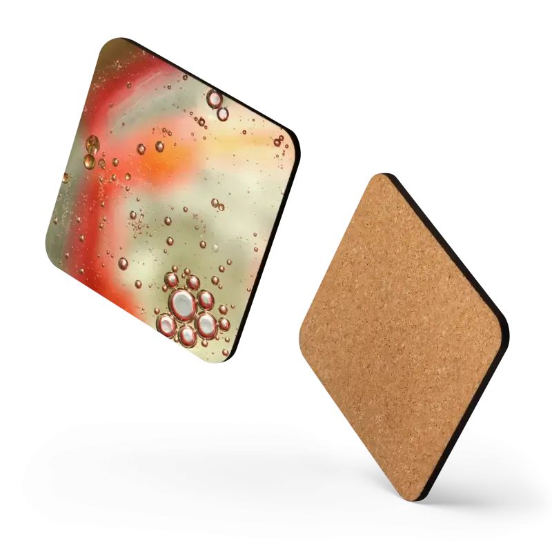 Heat Resistant Abstract Circles Coasters